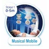 3in1 music projector carousel beige
