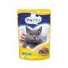 Mokra karma dla kota PREVITAL Cat Food Mix 4 smaki — kurczak, cielęcina, łosoś, drób, 96 x 100 g saszetek (9,6 kg, dorosły)