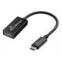 Konwerter audio i wideo USB Type-C na DisplayPort MediaRange MRCS235, kabel 20 cm, czarny