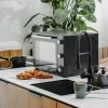 Piekarnik elektryczny Adler AD 6028 — 60 l, 2000 W, wolnostojący, sterowanie pokrętłami, rożen, maks. 230°C, czarny
