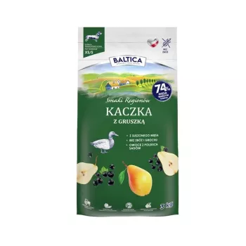 BALTICA regional flavours Small breeds Duck with pear - sucha karma dla psów - 3kg
