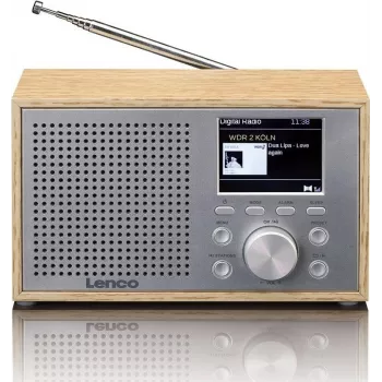 Stołowe radio DAB+/FM Lenco DAR-017 z Bluetooth i obudową drewnianą