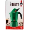Kafetierka BIALETTI Moka BREAK ALPINA — 3 filiżanki, zielona, aluminium, uchwyt bakelitowy