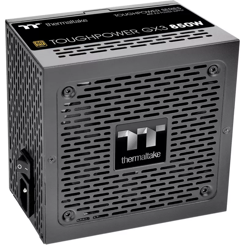 Thermaltake ToughPower GX3 - Zasilacz (wewnętrzny) - ATX12V 3.0 - EPS12V - 80 PLUS Gold - AC 100-240 V - 850 W - Czarny (PS-TPD-0850NNFAGE-3)