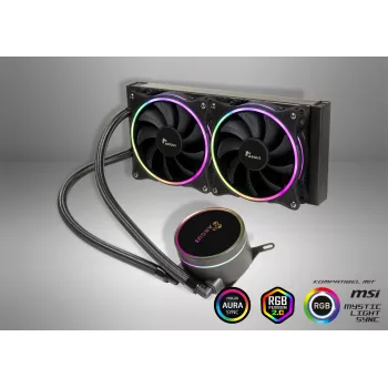 K Cooler Inter-Tech Chłodzenie cieczą CPU Argus Iceman LC-240 RGB