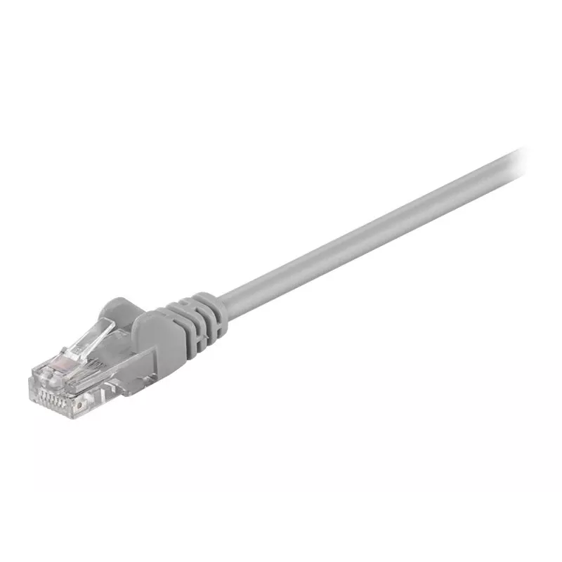 Wentronic Goobay - Kabel krosowy - RJ-45 (M) do RJ-45 (M) - 25,0 m - UTP - CAT 5e - Formowany - Szary (95635)