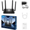 Router biurkowy Cudy WR3600 dwupasmowy Wi‑Fi 7 (802.11be), do 2882 Mbps, 4× Gigabit LAN, 1× WAN, czarny