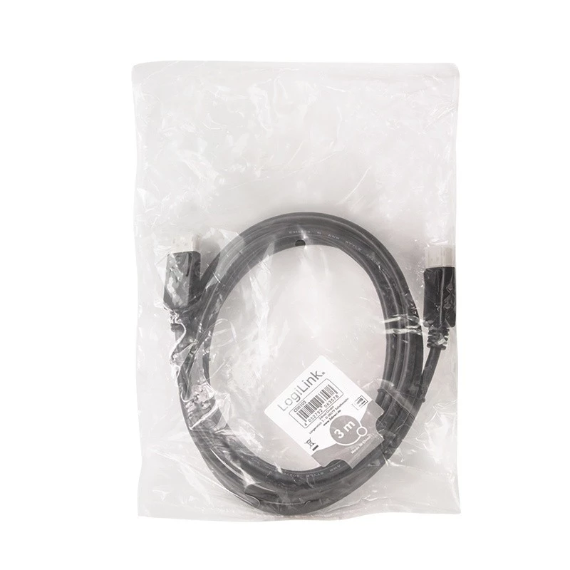 Kabel DisplayPort LogiLink 3 m Czarny CD0102