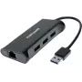 Stacja dokująca Dexlan 310723 — 3× port SuperSpeed USB 3.0, 1× Gigabit Ethernet (10/100/1000)