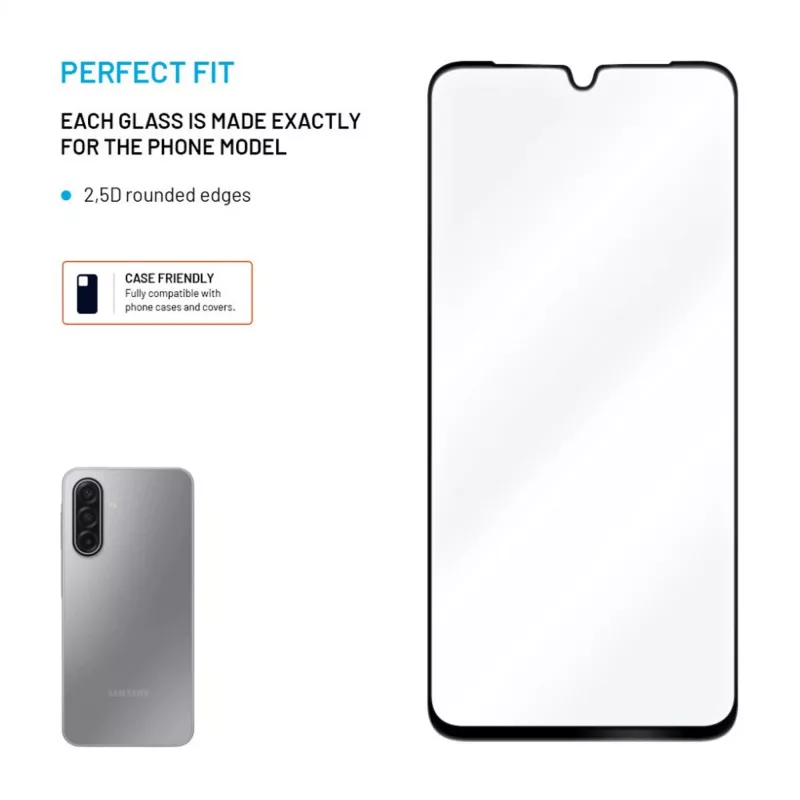 Hartowane szkło z pełnym pokryciem chroniące ekran dla Samsung Galaxy A17 (4G/5G) od FIXED