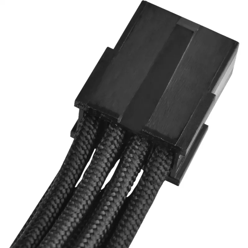 SilverStone SST-PP07-PCIB kabel przedłużający PCIe 8-pin na PCIe 6+2-pin, 25 cm, czarny
