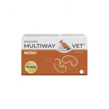 Kapsułki suplementu diety JM Sante Multiway Vet Duocaps Kidneys dla psów i kotów, 60 szt., 150 g opakowanie kartonowe