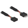 Kabel USB 2.0 DeLOCK 83873 0.25m 2xUSB2.0 męski