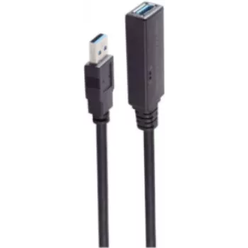 Kabel USB ShiverPeaks BS13-39095 20 m USB A Czarny 5 Mbit/s