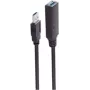 Kabel USB ShiverPeaks BS13-39095 20 m USB A Czarny 5 Mbit/s
