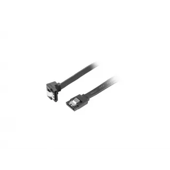 Kabel SATA III LANBERG CA-SASA-13CU-0050-BK 0,5 m, SATA 7-pin do 7-pin, 6 Gbit/s, czarny