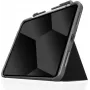 STM dux plus - Flip-Hülle für Tablet - widerstandsfähig - Polycarbonat, Thermoplastisches Polyurethan (TPU) - Schwarz - für Apple 10,9-inch iPad (10. 