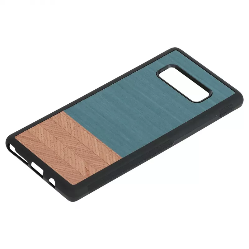 Etui na smartfona man and wood do Galaxy Note 8 — dżinsowa czerń