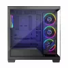 Obudowa PC MODECOM Volcano Stellar 5F ATX Midi Tower, szkło hartowane, 5 fabrycznie zamontowanych wentylatorów, USB‑C, obsługuje microATX/ATX, maks. GPU 420 mm, wysokość chłodzenia CPU 175 mm