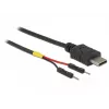 Kabel USB DeLOCK 85418 0.1 m USB C czarny