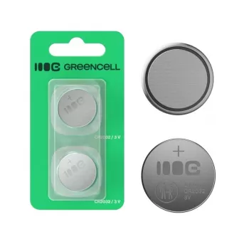 Bateria guzikowa zielony Cell Greencell Blister 2x CR2032 3V 220mAh