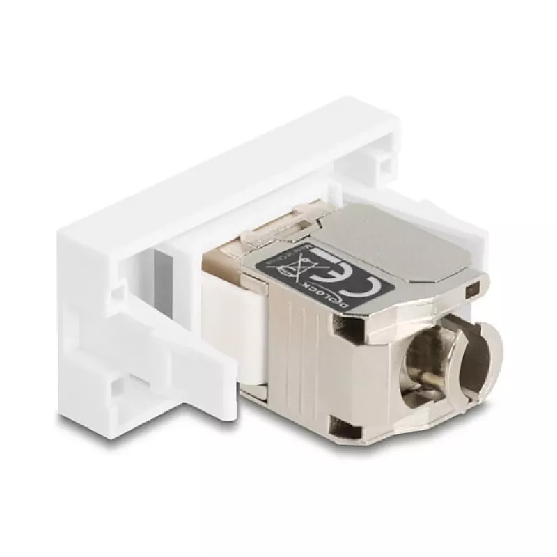 Moduł sieciowy RJ45 DELOCK 90904 Cat.6A z diodą LED do paneli Keystone i patch paneli