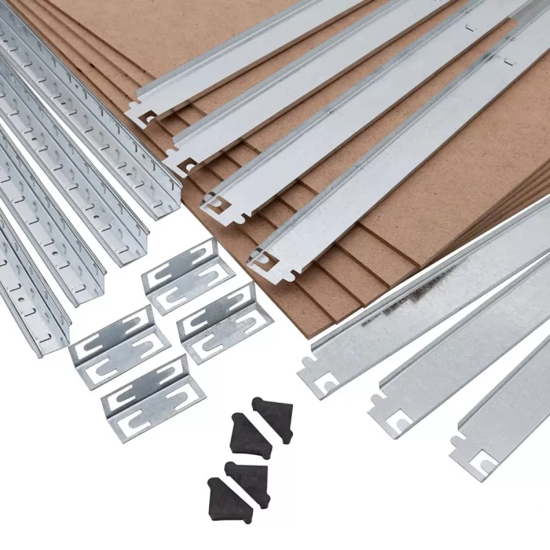 Regał magazynowy GreenBlue GB378 metal ocynkowany 5 półek, stal cynkowana, 900×400 mm, maks. 75 kg na półkę