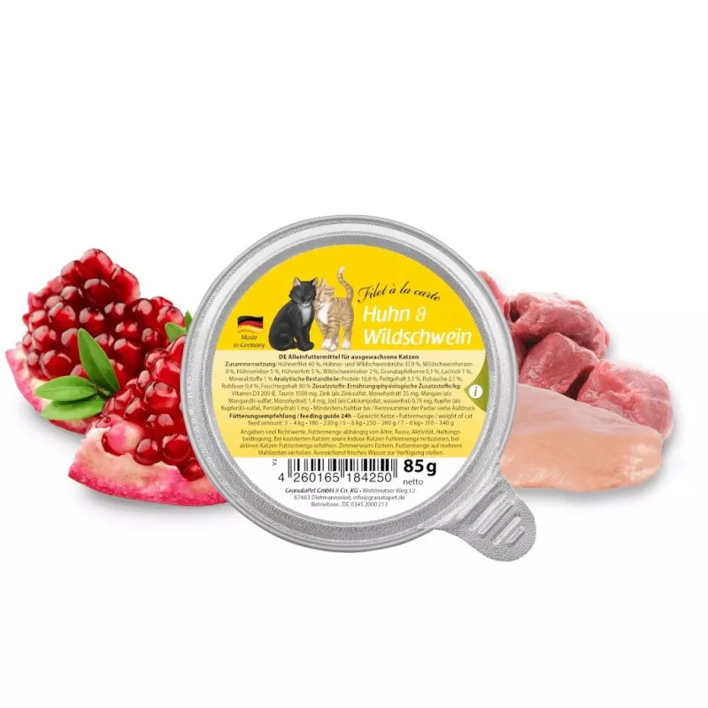 GRANATAPET Filet á la carte Kurczak z dzikiem - mokra karma dla kota - 85g