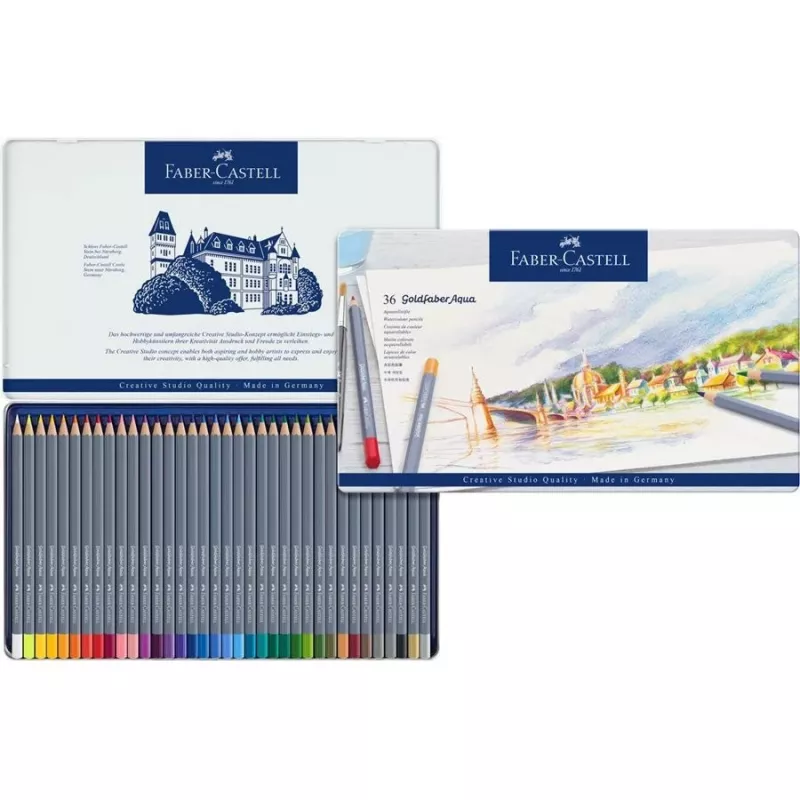Kolorowe kredki Faber-Castell Goldfaber Aqua 36 szt.