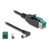 DeLOCK kabel PoweredUSB męski 12 V na DC 5.5 x 2.5 mm męski kątowy 1 m