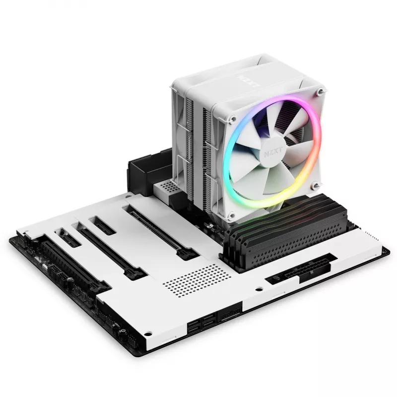 NZXT T120 RGB Chłodzenie procesora powietrzem 12 cm Biały 1 szt.