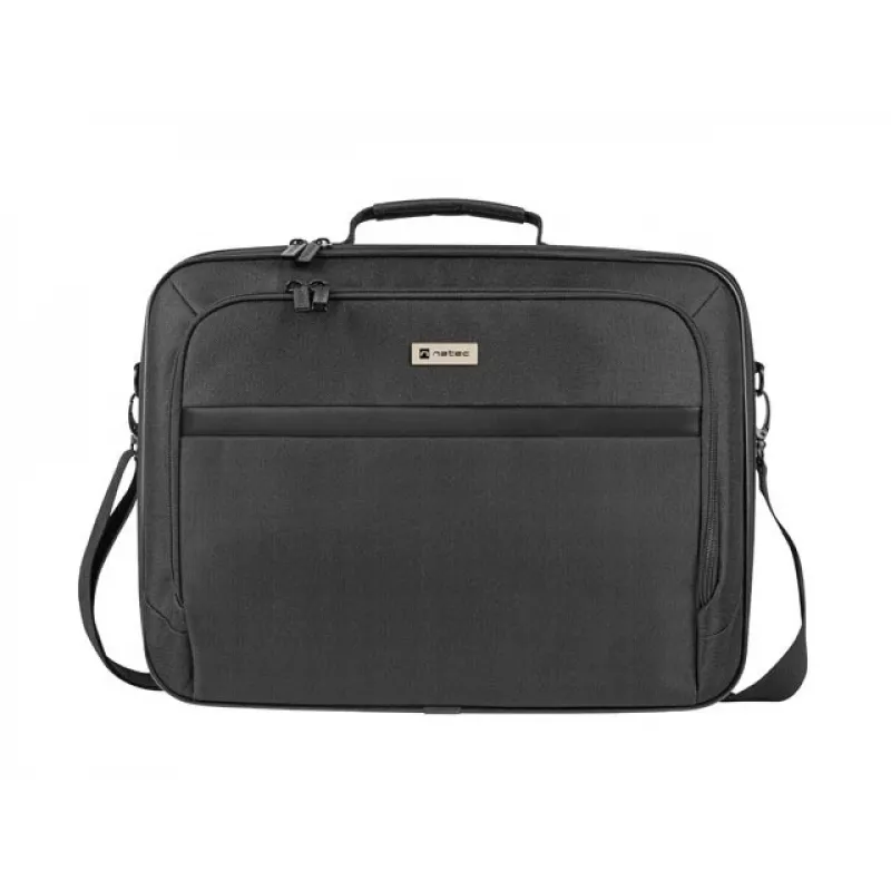 Teczka NATEC Boxer Lite 39,6 cm (15,6 cala) – poliester, 2 komory, pasek na ramię, 410×305×65 mm, 750 g