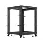 Stojący stelaż Lanberg OR01-6115-B 15U Czarny 600 kg nośność