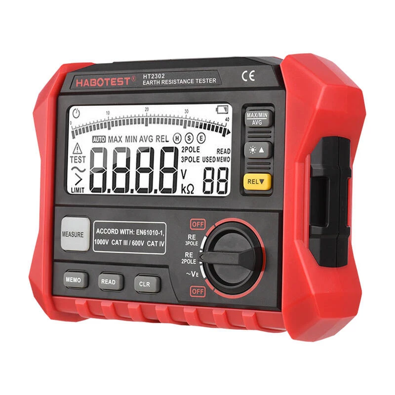 Habotest HT2302 Cyfrowy Miernik Rezystancji Uziemienia