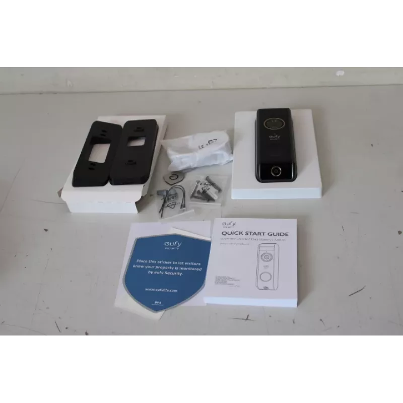 Wideodomofon Eufy Doorbell 2 Pro — model T8213G11SO, czarny, odnowiony (porysowany blat)