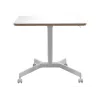 Blat biurka komputerowego Leitz 65360001 Square Aluminium biały 600x800x750mm
