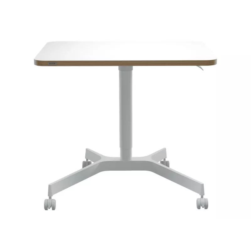 Blat biurka komputerowego Leitz 65360001 Square Aluminium biały 600x800x750mm