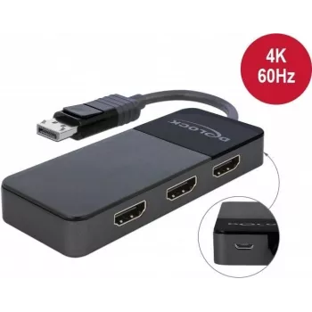 Rozgałęźnik wideo DeLOCK 87770 DisplayPort na 3x HDMI