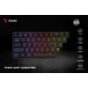 Mechaniczna klawiatura gamingowa SAVIO CzarnyOUT X2 PEACH — 61 klawiszy 60% QWERTY, RGB LED, hot-swap, USB Typ-A/Typ-C, odłączany kabel
