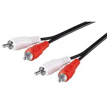 Goobay | Przewód stereo RCA 2x RCA | 50030 | 2x RCA męski (audio lewy/prawy) | 2x RCA męski (audio lewy/prawy)