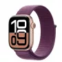 Zegarek Series 10 GPS 42 mm Różowo-złota aluminiowa koperta z Plum Sport Loop