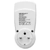 Elektroniczny timer QOLTEC PC0628 z wyświetlaczem LCD, odliczanie 24-godzinne
