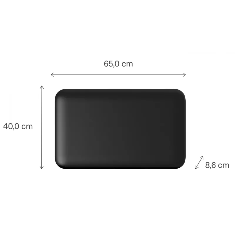 Mill Invisible Smart WiFi Panel Heater | PA700WIFI4B | Grzejnik panelowy | 700 W | Do pomieszczeń do 9-12 m² | Czarny | IPX4