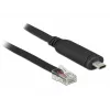 DeLock - Adapter szeregowy - USB-C - RS-232 x 1 - Czarny (63912)