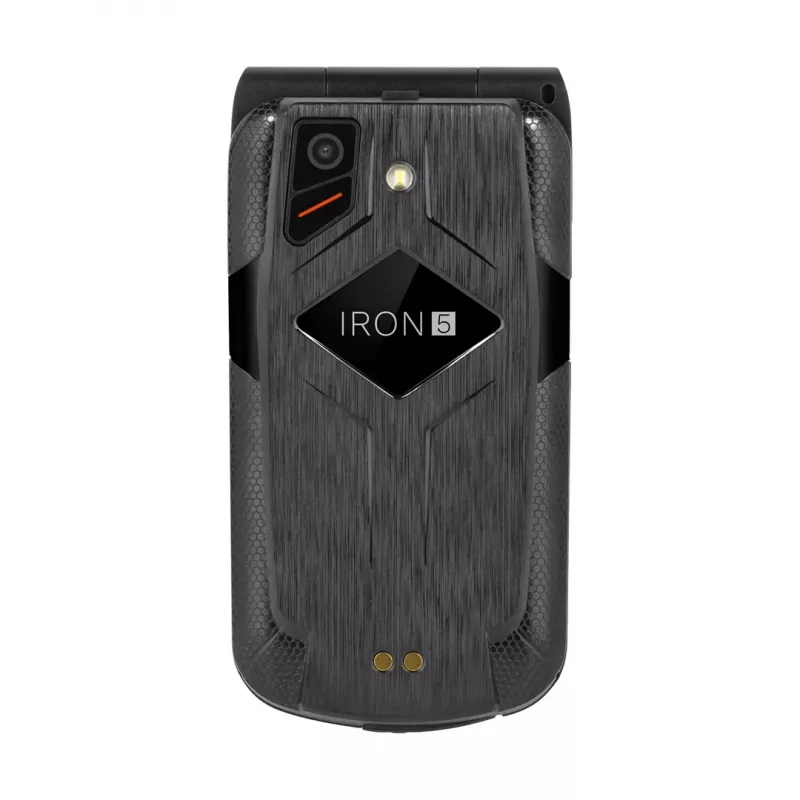 Telefon z klapką Kruger & Matz Iron 5 Flip KM0466 — Dual SIM, wyświetlacz 2,4 cala, IP68/IP69K, 1200 mAh