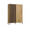 KAMARO 2DD cienki/GŁ dąb ARTISAN DISPLAY CABINET