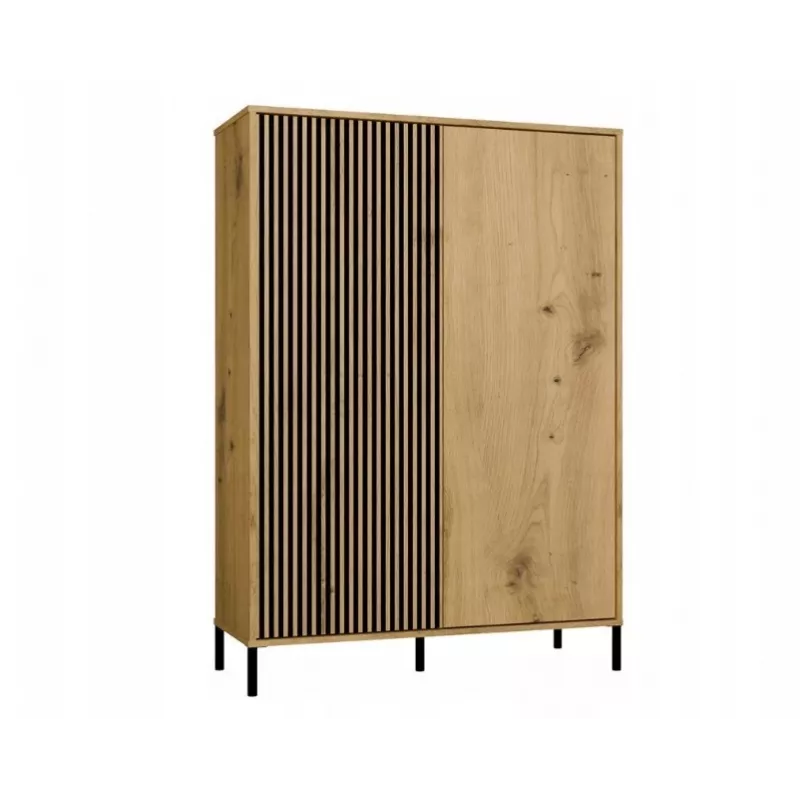 KAMARO 2DD cienki/GŁ dąb ARTISAN DISPLAY CABINET