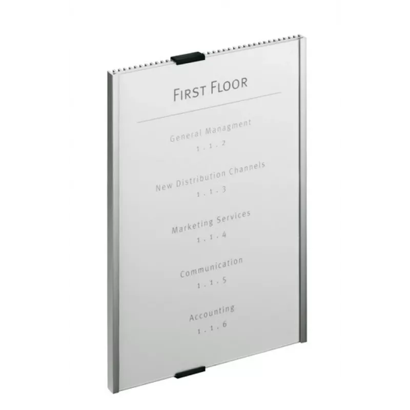 Durable Info Sign Acrylic Aluminium srebrny 4806-23