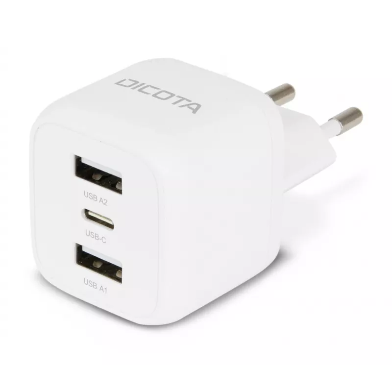 Ładowarka DICOTA D32069 do laptopa, smartfona, biała, AC, szybkie ładowanie, do użytku wewnętrznego
