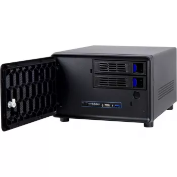 Inter-Tech SC-2100 - Small Form Factor (SFF) - PC - Czarny - Mini-ITX - Stal - Aktywność - Alarm - HDD - Sieć - Zasilanie (88887285)